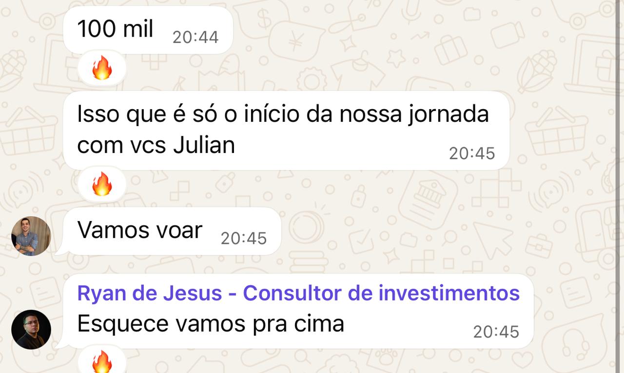 Ryan de Jesus, 100 mil com a primeira aula